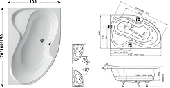 Ravak Акриловая ванна Rosa II 170 L – фотография-5