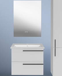 ASB-Mebel Мебель для ванной Тида 60 подвесная белая – фотография-1