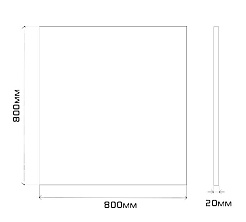 Misty Зеркало Марс 80 в алюминиевом профиле – фотография-2