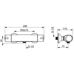 Oras Термостат Nova 7470U для душа – фотография-2