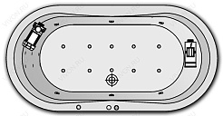 Kolpa San  Комплект гидро-аэромассажа Kolpa San Libero Magic (массаж: боковой, спины, аэромассаж magic) – фотография-1