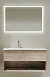 Sancos Мебель для ванной Marmi 1.0 100 L дуб галифакс натуральный – фотография-1