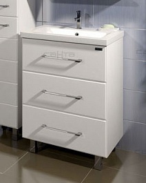 СанТа Мебель для ванной Омега 60 L напольная – фотография-2