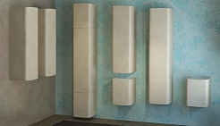 Velvex Пенал для ванной Iva 45 лен светлый – фотография-2