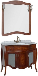 Demax Тумба с раковиной "Версаль 110" cerezo витраж – фотография-5