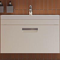 Velvex Тумба с раковиной Estea 80.1Y белая матовая