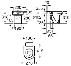 Roca Крышка-сиденье "Happening" 801116714 – фотография-4