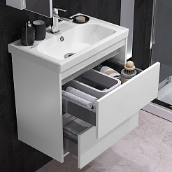 Opadiris Тумба с раковиной Фреш 60 подвесная белая – фотография-4