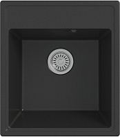 Teymi Мойка кухонная Helmi Smart 42 кварцевая черная матовая