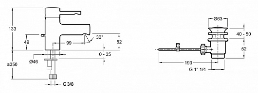 Jacob Delafon Смеситель Cuff E37301-CP – фотография-2
