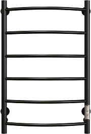 Aringa Полотенцесушитель электрический Берген 80x50 AR03009BL черный – фотография-1