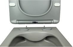 Esbano Унитаз Tiron-C подвесной безободковый серый матовый – фотография-3