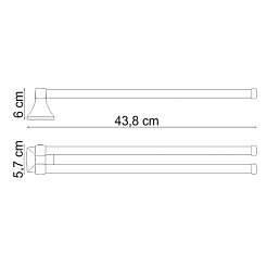 WasserKRAFT Держатель полотенец рога "Wern K-2531" – фотография-3