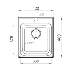 Raiber Мойка кухонная Реберг RQ21 бетон – фотография-2