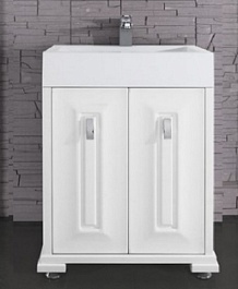 Водолей Тумба с раковиной "Риккардо 80" белая – фотография-1