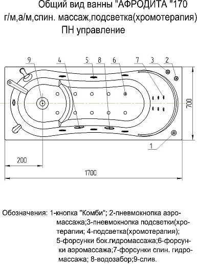 Aquatek Акриловая ванна Афродита 170x70 R с экраном – фотография-6