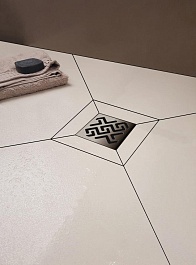 BERGES Wasserhaus Душевой трап Platz Antik 100 091160 хром глянец – фотография-3