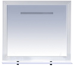 Misty Мебель для ванной Европа 90 белая с доводчиками – фотография-3