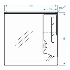 Stella Polare Мебель для ванной Сильва 80 – фотография-14