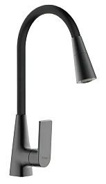 Frap Смеситель для кухни H71-6 F4471-6 черный – фотография-1