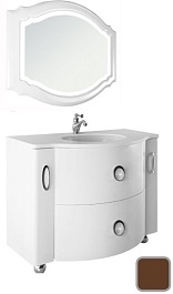 Водолей Мебель для ванной Милана 110 Шоколад, Эдит – фотография-1