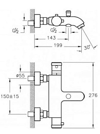 Vitra Смеситель AquaHeat A47055EXP – фотография-2