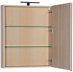 Aquanet Зеркальный шкаф "Алвита 70" ясень коимбро – фотография-2