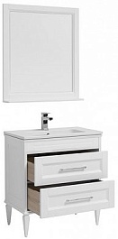 Aquanet Тумба с раковиной Бостон 80 М белая – фотография-7