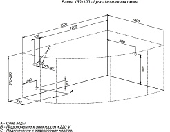 Aquanet Акриловая ванна Lyra 150x100 R – фотография-7