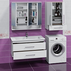 СанТа Мебель для ванной Вегас 105 подвесная белая – фотография-3