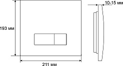 Grossman Инсталляция для подвесного унитаза Classic 980.T1.04.110.110 с клавишей смыва хром матовый – фотография-10