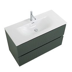 BelBagno Тумба под раковину Uno 100 подвесная Еловый матовый – фотография-2