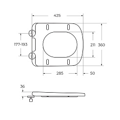 BelBagno Унитаз подвесной Alpina BB10100CHR/SC безободковый с сиденьем – фотография-7