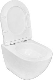 Azario Унитаз подвесной Trevi AZ-0093UQ3 безободковый белый – фотография-5