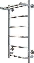 Aringa Полотенцесушитель электрический Киото 80x40 AR03004CH с полкой хром – фотография-2