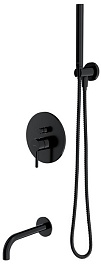 Omnires Душевая система SYSYW01BL (черная BLH) – фотография-1