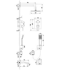Lemark Душевой комплект Unit LM4522C – фотография-2