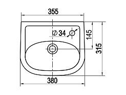 Керамин Рукомойник Сити 38 – фотография-4