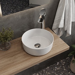 Teymi Раковина накладная в ванную Lina D31 белая T51101 – фотография-3