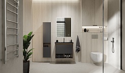 Jorno Шкаф пенал Tossony 25/140 Дуб Самдал/Антрацит Toss.04.140/P/DS-A/JR – фотография-4