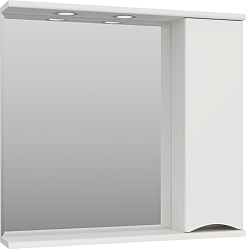 Misty Мебель для ванной Атлантик 80 R 2 ящика белая – фотография-7