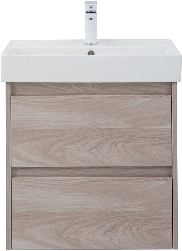 Aquanet Тумба под раковину Nova Lite 60 подвесная орех светлый – картинка-3