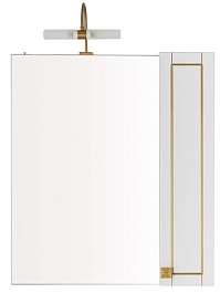 Aquanet Мебель для ванной "Честер 75" белый/золото – фотография-6