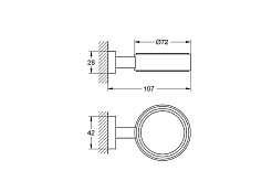Grohe Держатель для стаканов Essentials Cube 40508000 – фотография-8