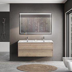 BelBagno Тумба с раковиной Kraft 120 подвесная Rovere Galifax Bianco – фотография-11