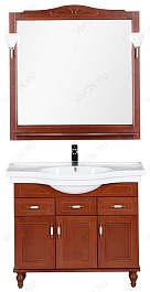 Aquanet Тумба с раковиной "Амелия H 100" орех – фотография-4