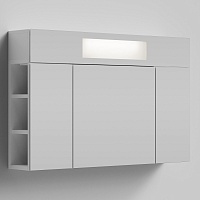 Водолей Зеркальный шкаф Квадро 100 белый