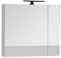 Aquanet Зеркальный шкаф "Верона 75" камерино белый