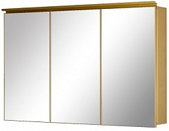 De Aqua Зеркало-шкаф для ванной Алюминиум 120 (AL 507 120 G) золото – фотография-1