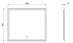 ASB-Woodline Зеркало Марика 100 белое – фотография-2
